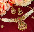 Pachi kundan designer pendant set with earrings