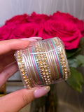 Multicolor/golden kids bangles