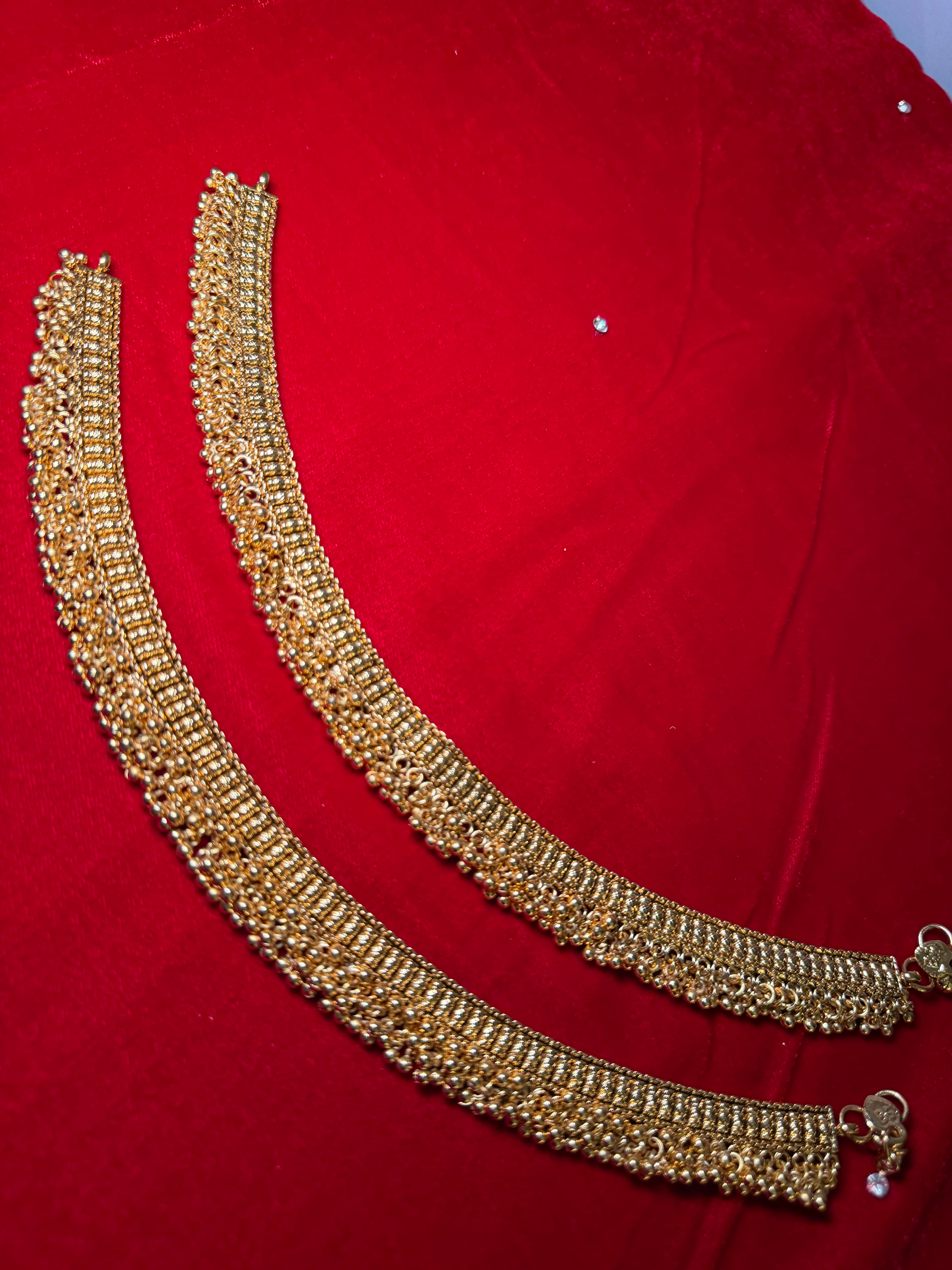 1 gram gold payal/jhanjar anklets