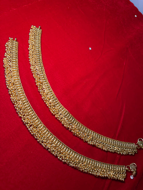 1 gram gold payal/jhanjar anklets