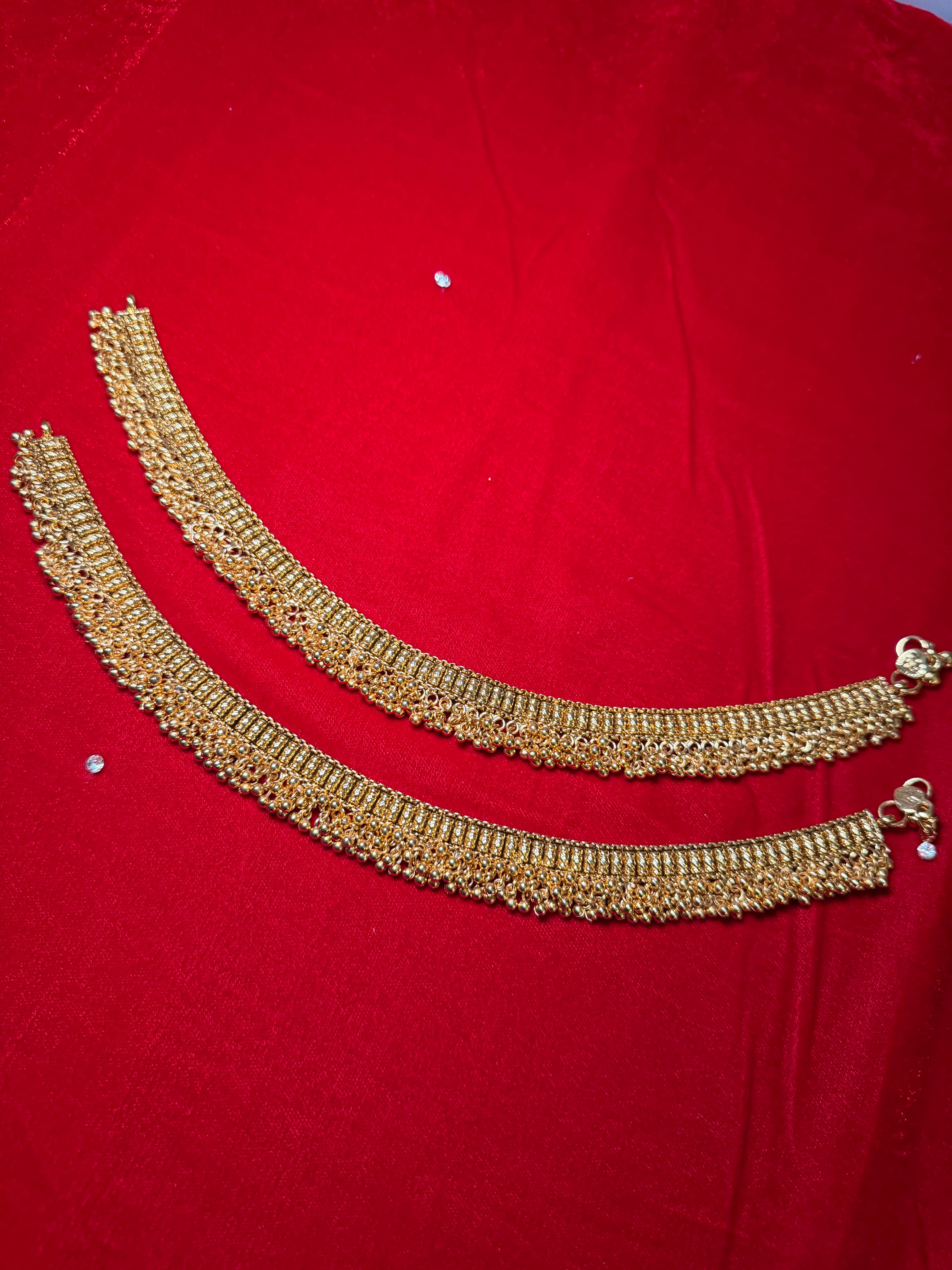 1 gram gold payal/jhanjar anklets