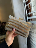 Golden shiny stone clutch bridal/non-bridal ✨