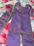 Little girls Punjabi palazzo suit with dupatta (Soft Fabric)