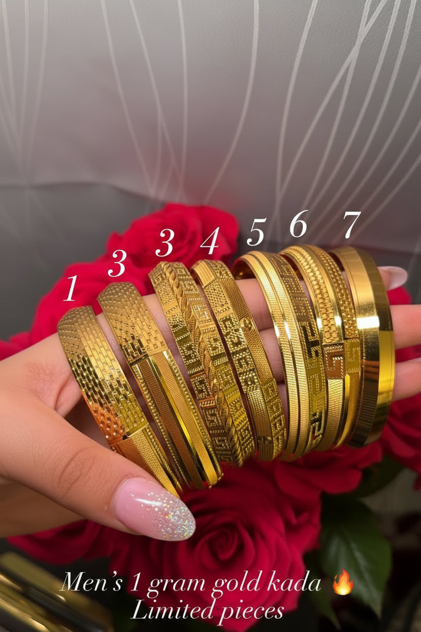 1 gram gold men’s kada/bracelet