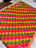 Heavy jaggo phulkari with sheesha work & ghungru
