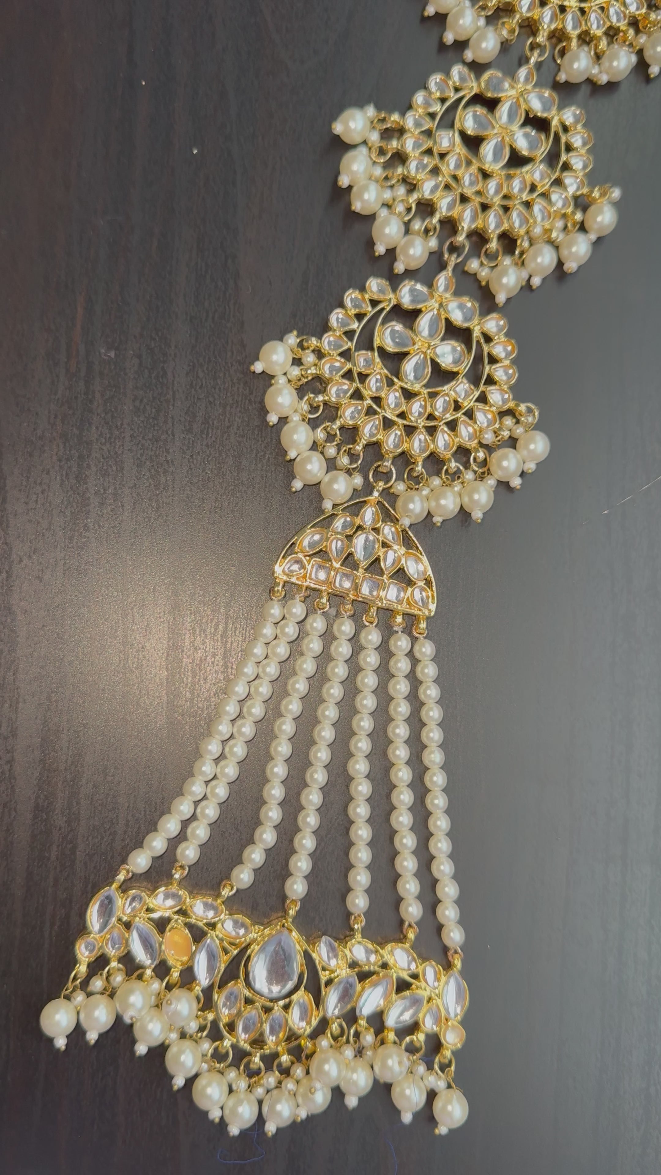 Kundan braid chotti