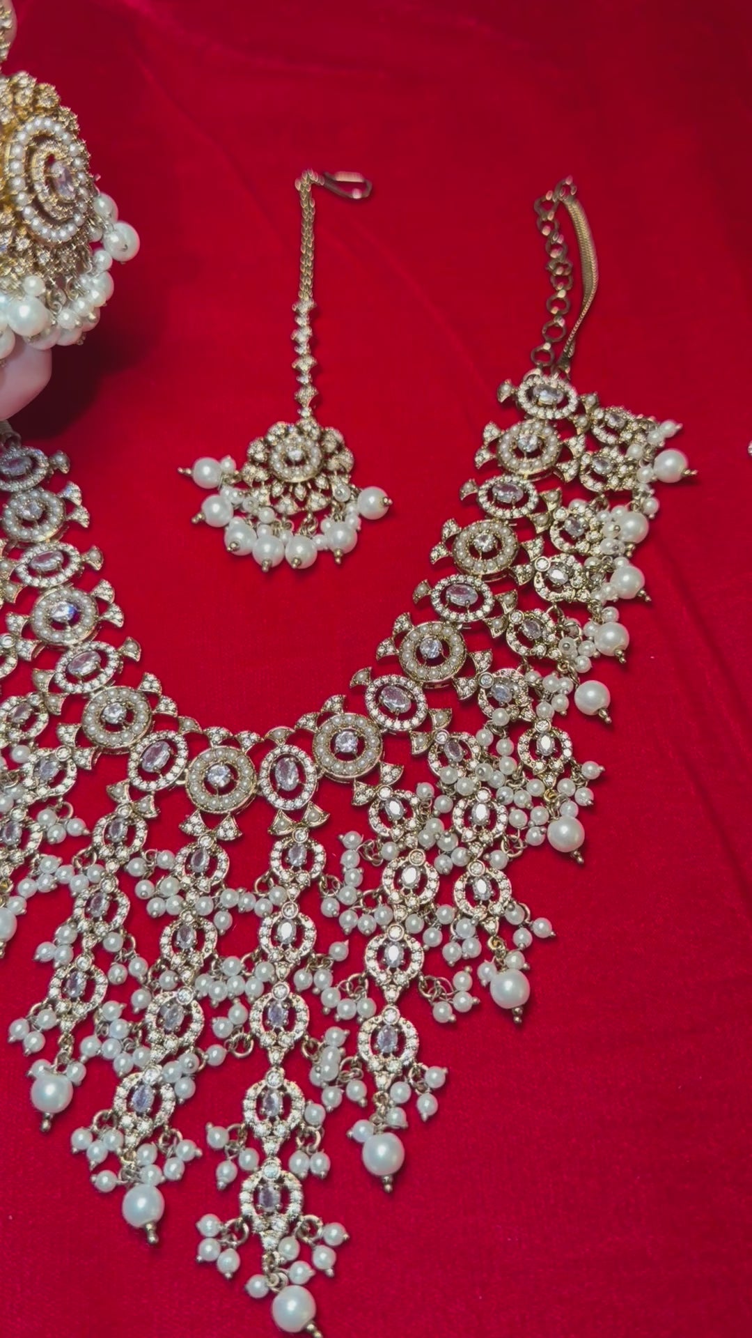 Bridal/Non-bridal Pakistani AD Set with tikka