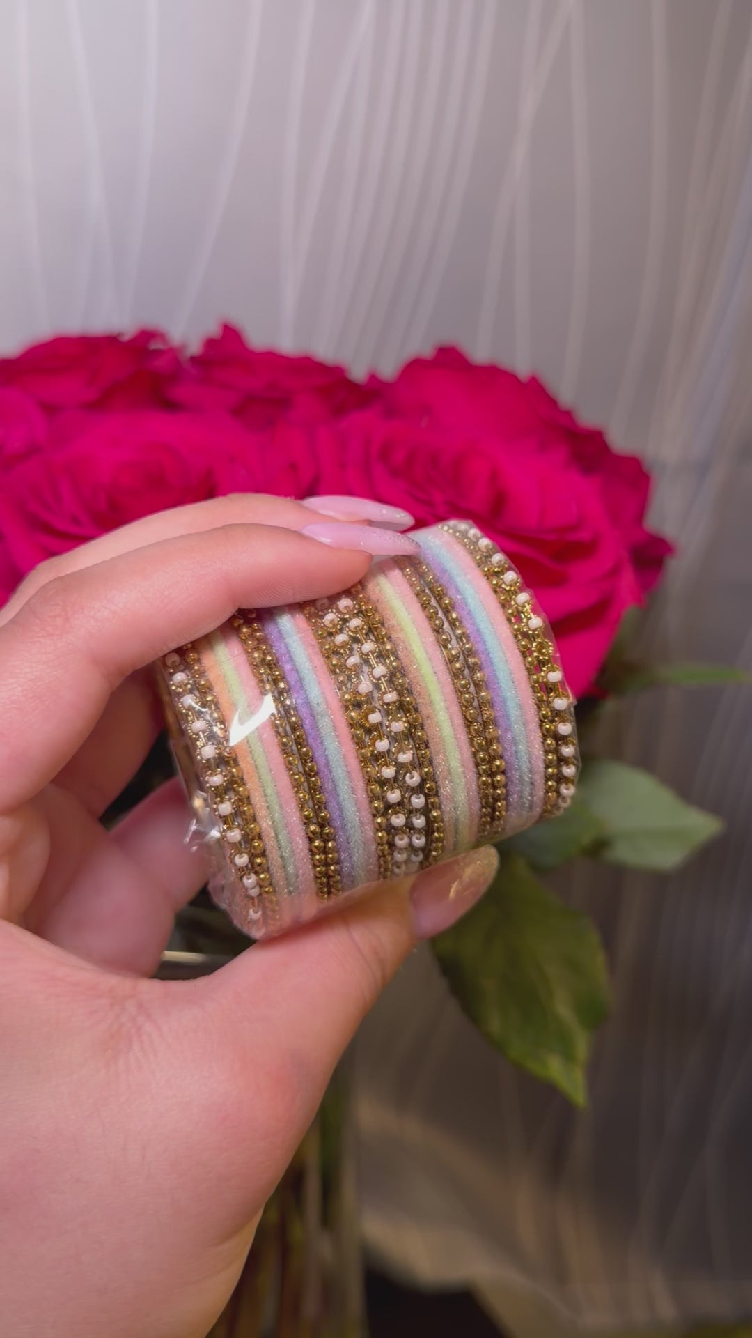 Light multicolor kids bangles