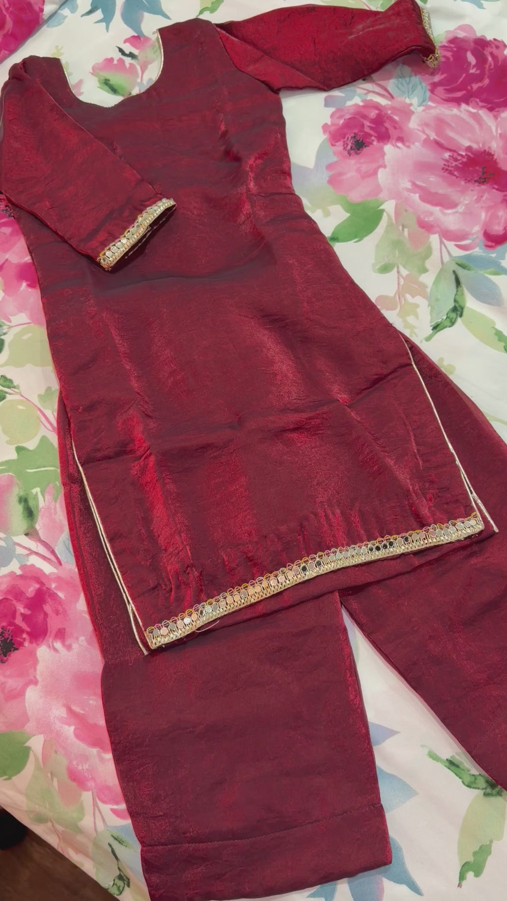 Little girls Punjabi Palazzo suit (soft fabric)