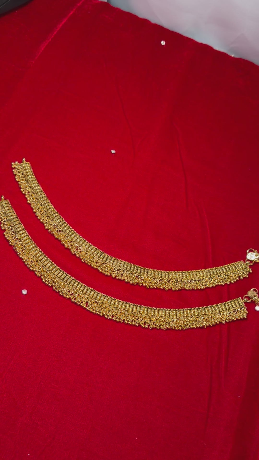 1 gram gold payal/jhanjar anklets